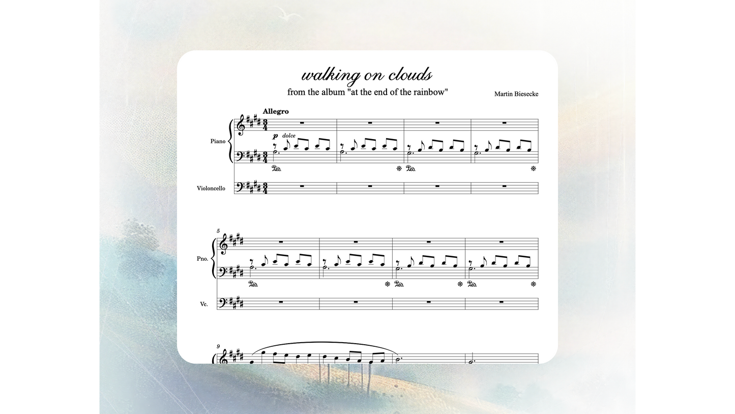 walking on clouds (sheet music)