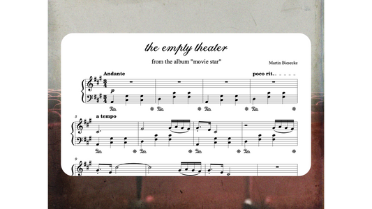 the empty theater (sheet music)